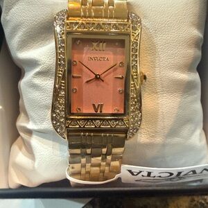 #66 Invicta Wildflower Women’s Watch-26mm, Gold/Pink Dial